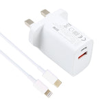 Caricabatterie 20W USB-C con cavo Type-C a 8 Pin