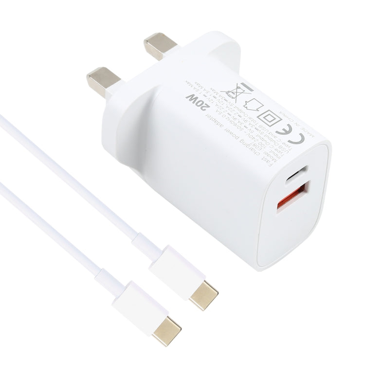 Caricabatterie USB-C 20W con cavo Type-C 1-2 metri