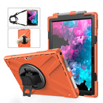 Custodia protettiva antiurto in silicone colorato + PC con supporto, cinturino da polso e slot per penna, For Microsoft Surface Pro 4 / 5, For Microsoft Surface Pro 6 / 7