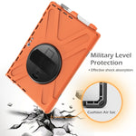 Custodia protettiva antiurto in silicone colorato + PC con supporto, cinturino da polso e slot per penna, For Microsoft Surface Pro 4 / 5, For Microsoft Surface Pro 6 / 7