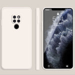 Custodia protettiva a copertura totale antigoccia in silicone liquido imitazione tinta unita, For Huawei Mate 20, For Huawei Mate 20 Pro