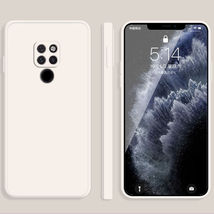 Custodia protettiva a copertura totale antigoccia in silicone liquido imitazione tinta unita, For Huawei Mate 20, For Huawei Mate 20 Pro