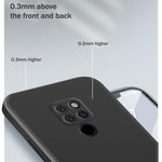 Custodia protettiva a copertura totale antigoccia in silicone liquido imitazione tinta unita, For Huawei Mate 20, For Huawei Mate 20 Pro