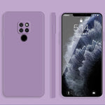 Custodia protettiva a copertura totale antigoccia in silicone liquido imitazione tinta unita, For Huawei Mate 20, For Huawei Mate 20 Pro