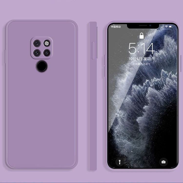 Custodia protettiva a copertura totale antigoccia in silicone liquido imitazione tinta unita, For Huawei Mate 20, For Huawei Mate 20 Pro
