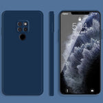 Custodia protettiva a copertura totale antigoccia in silicone liquido imitazione tinta unita, For Huawei Mate 20, For Huawei Mate 20 Pro