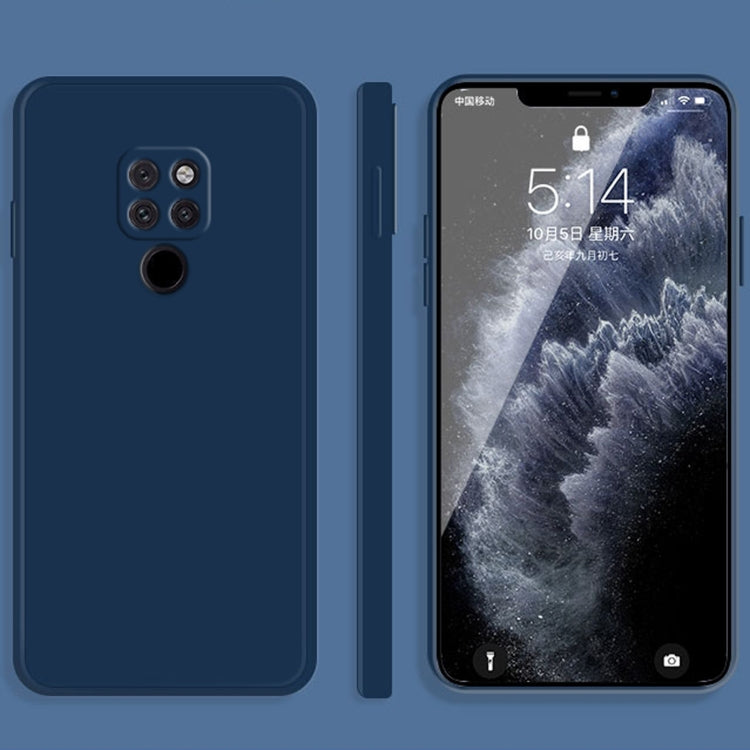 Custodia protettiva a copertura totale antigoccia in silicone liquido imitazione tinta unita, For Huawei Mate 20, For Huawei Mate 20 Pro