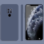 Custodia protettiva a copertura totale antigoccia in silicone liquido imitazione tinta unita, For Huawei Mate 20, For Huawei Mate 20 Pro