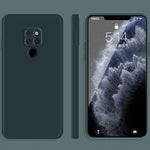 Custodia protettiva a copertura totale antigoccia in silicone liquido imitazione tinta unita, For Huawei Mate 20, For Huawei Mate 20 Pro