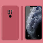 Custodia protettiva a copertura totale antigoccia in silicone liquido imitazione tinta unita, For Huawei Mate 20, For Huawei Mate 20 Pro