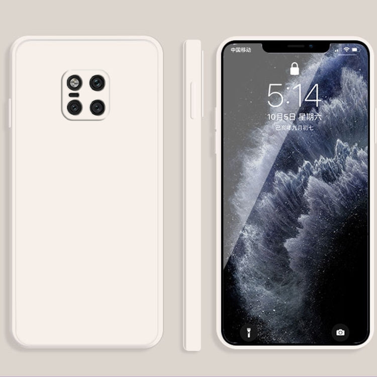 Custodia protettiva a copertura totale antigoccia in silicone liquido imitazione tinta unita, For Huawei Mate 20, For Huawei Mate 20 Pro