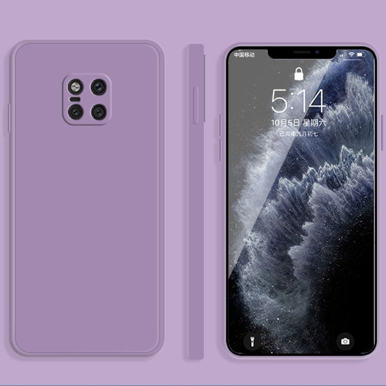 Custodia protettiva a copertura totale antigoccia in silicone liquido imitazione tinta unita, For Huawei Mate 20, For Huawei Mate 20 Pro