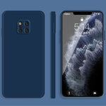 Custodia protettiva a copertura totale antigoccia in silicone liquido imitazione tinta unita, For Huawei Mate 20, For Huawei Mate 20 Pro