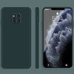 Custodia protettiva a copertura totale antigoccia in silicone liquido imitazione tinta unita, For Huawei Mate 20, For Huawei Mate 20 Pro