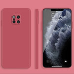 Custodia protettiva a copertura totale antigoccia in silicone liquido imitazione tinta unita, For Huawei Mate 20, For Huawei Mate 20 Pro