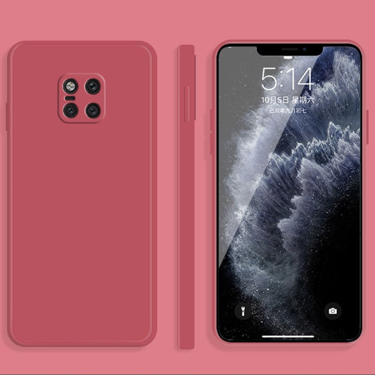 Custodia protettiva a copertura totale antigoccia in silicone liquido imitazione tinta unita, For Huawei Mate 20, For Huawei Mate 20 Pro