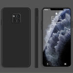 Custodia protettiva a copertura totale antigoccia in silicone liquido imitazione tinta unita, For Huawei Mate 20, For Huawei Mate 20 Pro