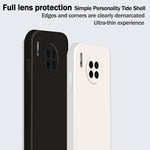 Custodia protettiva a copertura totale antigoccia in silicone liquido imitazione tinta unita, For Huawei Mate 30, For Huawei Mate 30 Pro