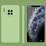 Custodia protettiva a copertura totale antigoccia in silicone liquido imitazione tinta unita, For Huawei Mate 30, For Huawei Mate 30 Pro