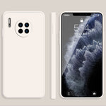 Custodia protettiva a copertura totale antigoccia in silicone liquido imitazione tinta unita, For Huawei Mate 30, For Huawei Mate 30 Pro