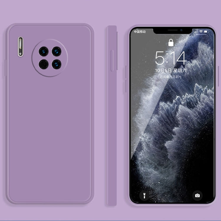 Custodia protettiva a copertura totale antigoccia in silicone liquido imitazione tinta unita, For Huawei Mate 30, For Huawei Mate 30 Pro