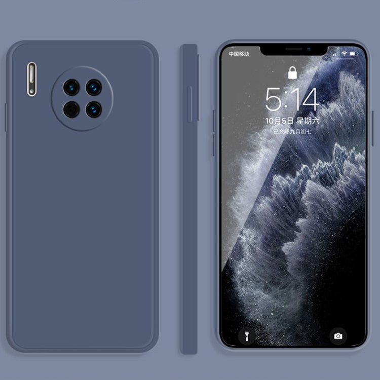 Custodia protettiva a copertura totale antigoccia in silicone liquido imitazione tinta unita, For Huawei Mate 30, For Huawei Mate 30 Pro