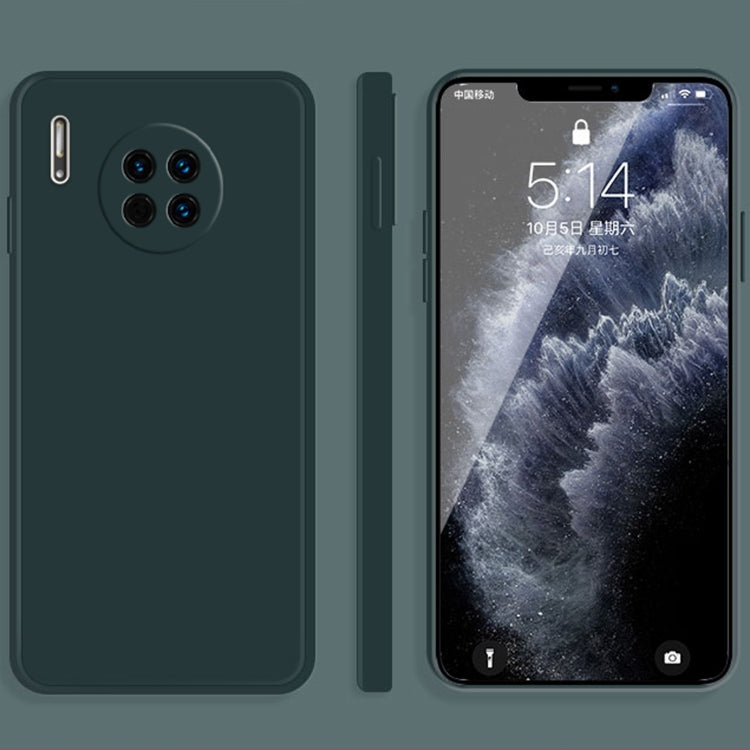 Custodia protettiva a copertura totale antigoccia in silicone liquido imitazione tinta unita, For Huawei Mate 30, For Huawei Mate 30 Pro