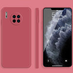 Custodia protettiva a copertura totale antigoccia in silicone liquido imitazione tinta unita, For Huawei Mate 30, For Huawei Mate 30 Pro