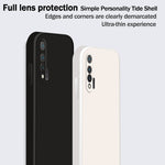 Custodia protettiva a copertura totale antigoccia in silicone liquido imitazione tinta unita, For Huawei nova 6 4G, For Huawei nova 6 5G