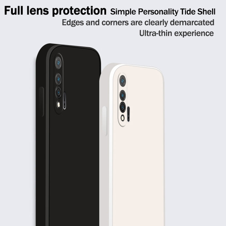 Custodia protettiva a copertura totale antigoccia in silicone liquido imitazione tinta unita, For Huawei nova 6 4G, For Huawei nova 6 5G