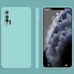 Custodia protettiva a copertura totale antigoccia in silicone liquido imitazione tinta unita, For Huawei nova 6 4G, For Huawei nova 6 5G