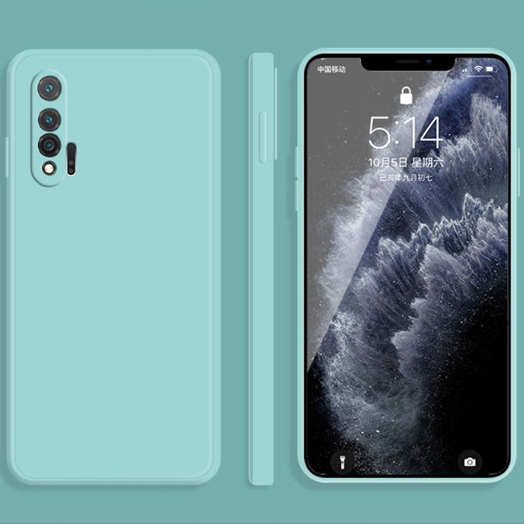 Custodia protettiva a copertura totale antigoccia in silicone liquido imitazione tinta unita, For Huawei nova 6 4G, For Huawei nova 6 5G