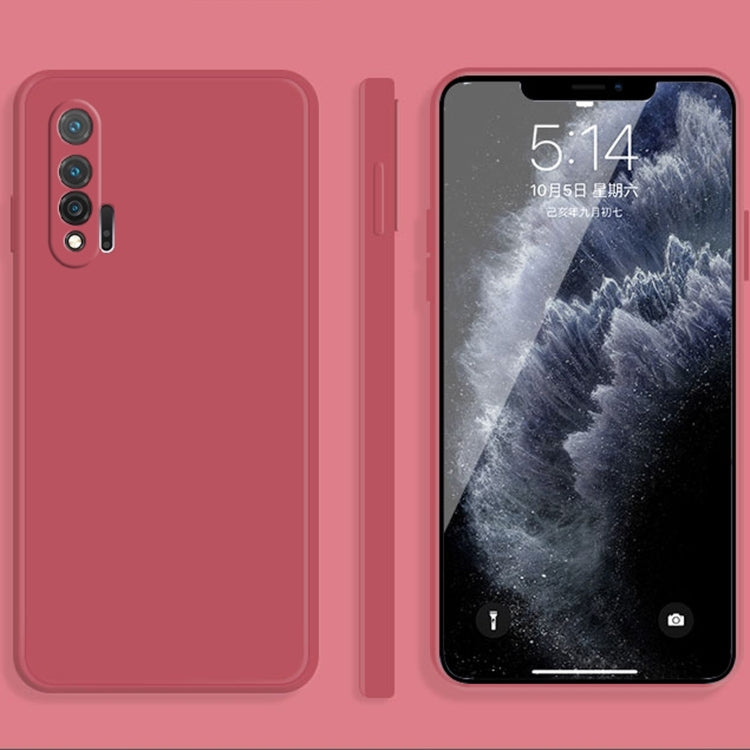 Custodia protettiva a copertura totale antigoccia in silicone liquido imitazione tinta unita, For Huawei nova 6 4G, For Huawei nova 6 5G