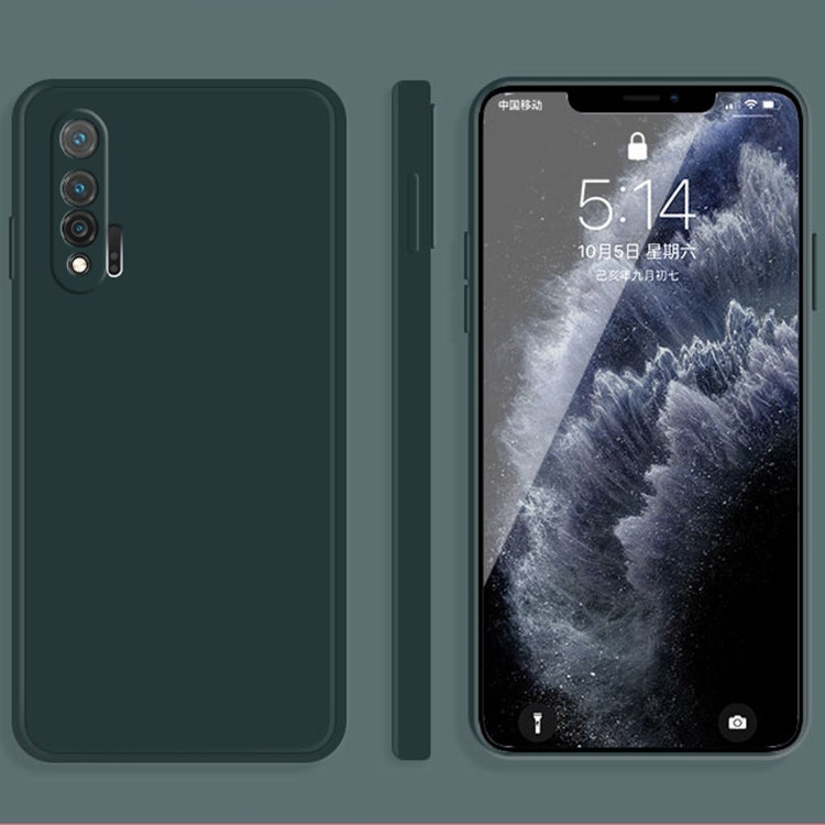 Custodia protettiva a copertura totale antigoccia in silicone liquido imitazione tinta unita, For Huawei nova 6 4G, For Huawei nova 6 5G