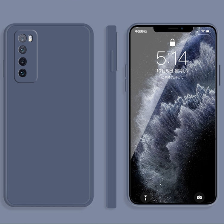 Custodia protettiva a copertura totale antigoccia in silicone liquido imitazione tinta unita, For Huawei nova 6 SE / 7i, For Huawei nova 7 5G
