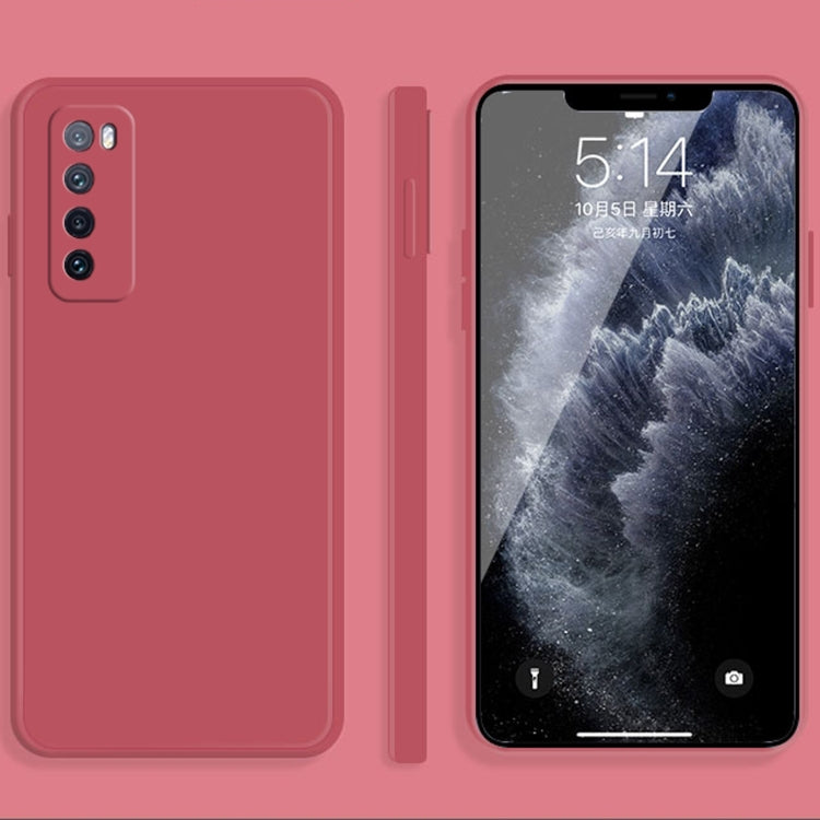 Custodia protettiva a copertura totale antigoccia in silicone liquido imitazione tinta unita, For Huawei nova 6 SE / 7i, For Huawei nova 7 5G