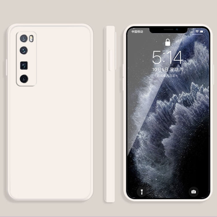 Custodia protettiva a copertura totale antigoccia in silicone liquido imitazione tinta unita, For Huawei nova 7 Pro 5G, For Huawei nova 7 SE