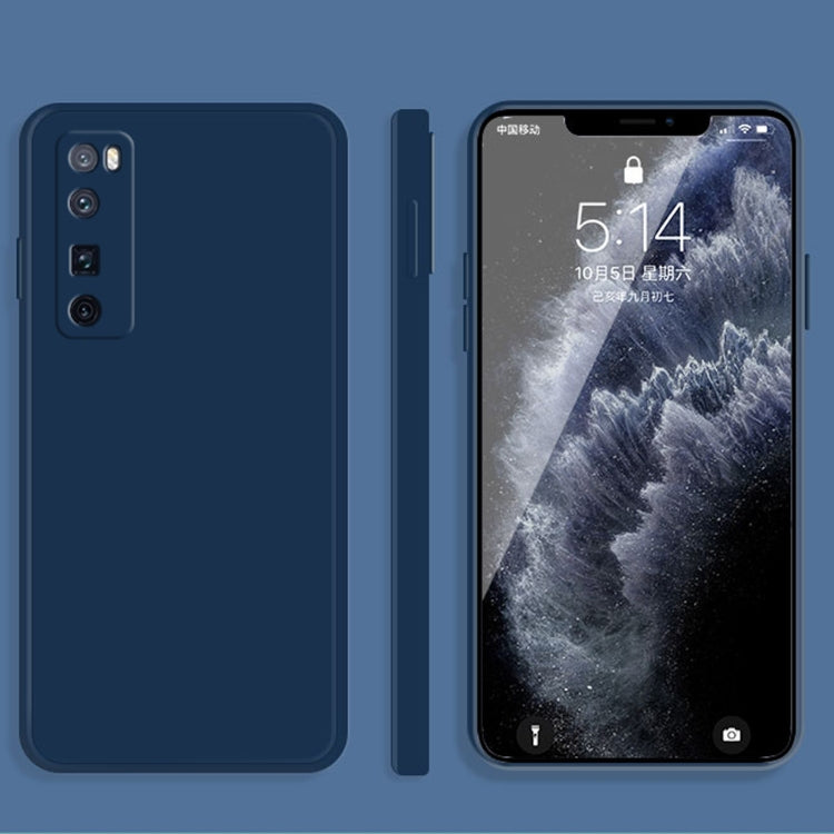 Custodia protettiva a copertura totale antigoccia in silicone liquido imitazione tinta unita, For Huawei nova 7 Pro 5G, For Huawei nova 7 SE
