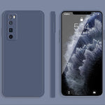 Custodia protettiva a copertura totale antigoccia in silicone liquido imitazione tinta unita, For Huawei nova 7 Pro 5G, For Huawei nova 7 SE