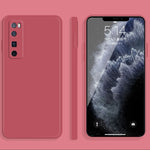 Custodia protettiva a copertura totale antigoccia in silicone liquido imitazione tinta unita, For Huawei nova 7 Pro 5G, For Huawei nova 7 SE
