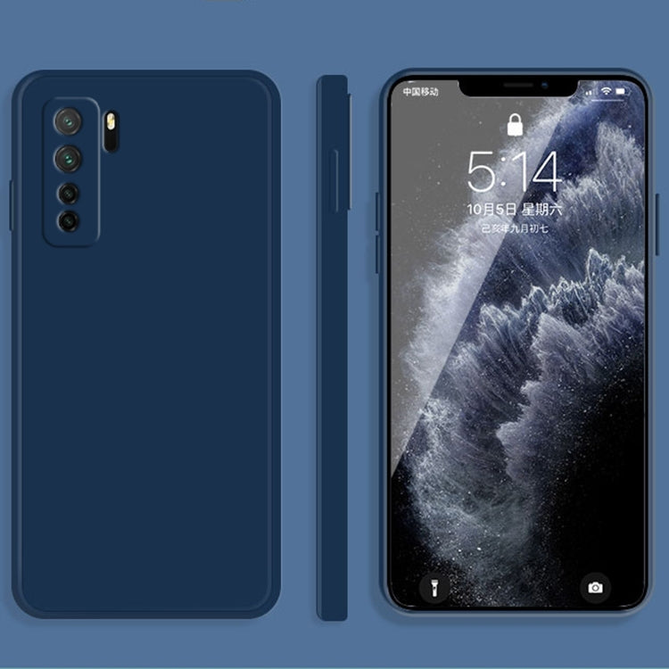 Custodia protettiva a copertura totale antigoccia in silicone liquido imitazione tinta unita, For Huawei nova 7 Pro 5G, For Huawei nova 7 SE