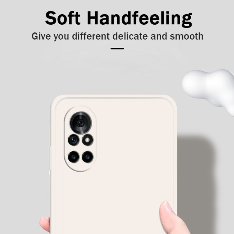 Custodia protettiva a copertura totale antigoccia in silicone liquido imitazione tinta unita, For Huawei nova 8 5G, For Huawei nova 8 Pro 5G