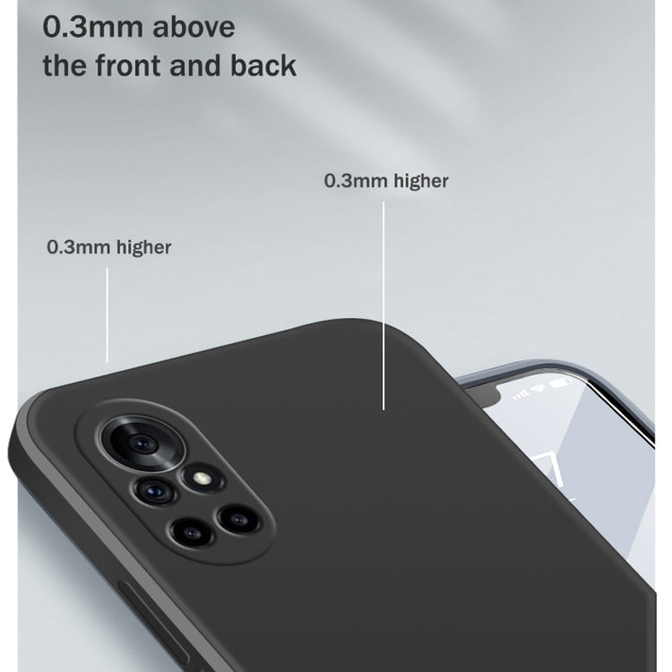 Custodia protettiva a copertura totale antigoccia in silicone liquido imitazione tinta unita, For Huawei nova 8 5G, For Huawei nova 8 Pro 5G