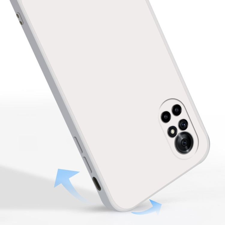 Custodia protettiva a copertura totale antigoccia in silicone liquido imitazione tinta unita, For Huawei nova 8 5G, For Huawei nova 8 Pro 5G
