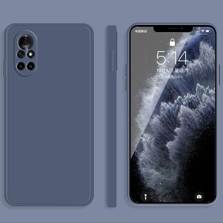 Custodia protettiva a copertura totale antigoccia in silicone liquido imitazione tinta unita, For Huawei nova 8 5G, For Huawei nova 8 Pro 5G