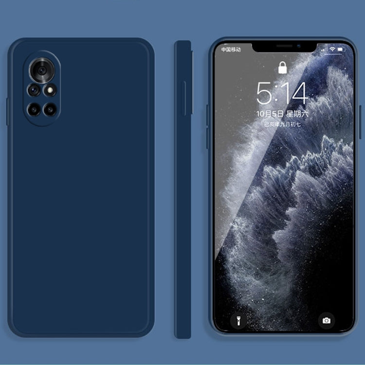 Custodia protettiva a copertura totale antigoccia in silicone liquido imitazione tinta unita, For Huawei nova 8 5G, For Huawei nova 8 Pro 5G