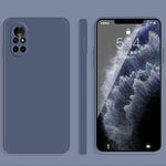 Custodia protettiva a copertura totale antigoccia in silicone liquido imitazione tinta unita, For Huawei nova 8 5G, For Huawei nova 8 Pro 5G