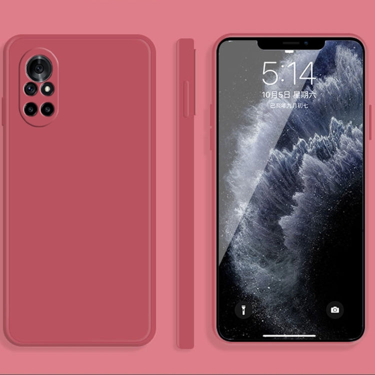 Custodia protettiva a copertura totale antigoccia in silicone liquido imitazione tinta unita, For Huawei nova 8 5G, For Huawei nova 8 Pro 5G