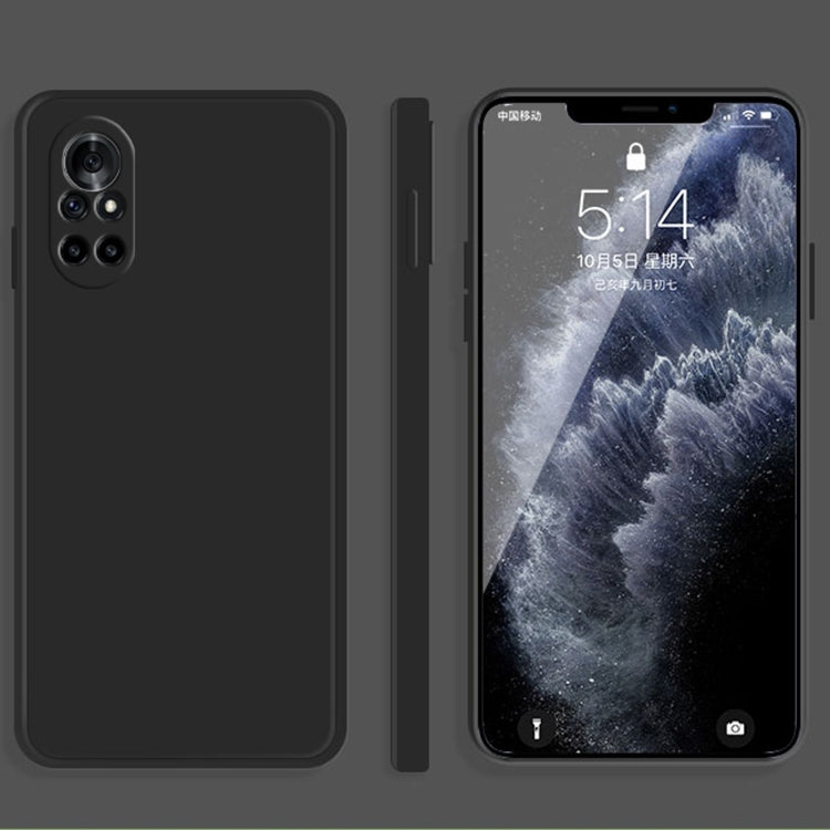 Custodia protettiva a copertura totale antigoccia in silicone liquido imitazione tinta unita, For Huawei nova 8 5G, For Huawei nova 8 Pro 5G