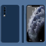 Custodia protettiva a copertura totale antigoccia in silicone liquido imitazione tinta unita, For Huawei nova 8 SE, For Huawei P30